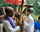 Pilgrimage Holy Cross of National Youth Convention venerated at Belman